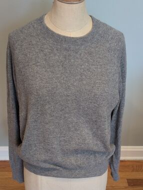 Quince Mongolian Shrunken Cashmere Sweatshirt Medium